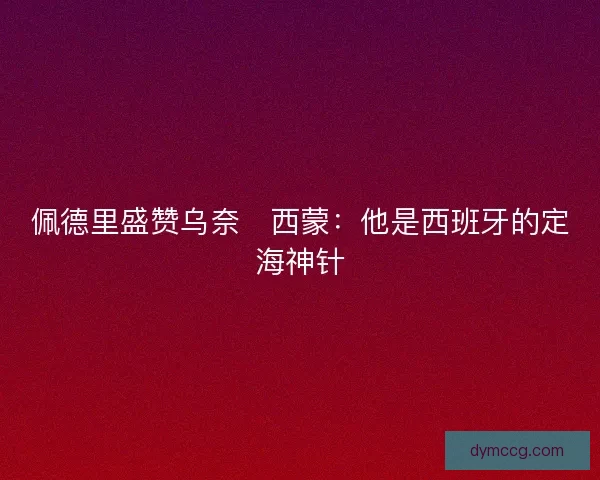 佩德里盛赞乌奈・西蒙：他是西班牙的定海神针